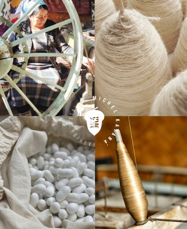 Шелковый (Бахмаль) тоут Moyen (M) FELICITAE VITAE! (Манговый щербет!) NEW.FELICITAE VITAE!/M